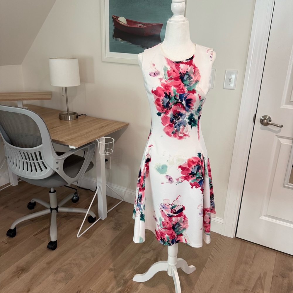 DKNY Watercolor Floral Dress, 2